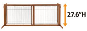 side view of dog gate