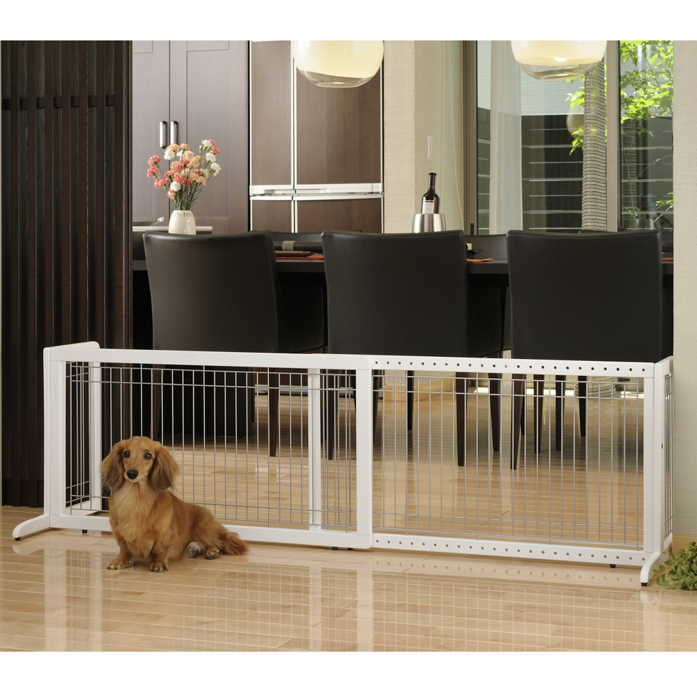 extra long freestanding pet gate