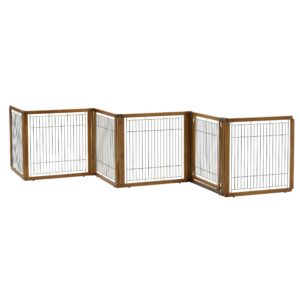 Convertible Elite Pet Gate/Crate 6-Panel 31.5"H - Autumn Matte