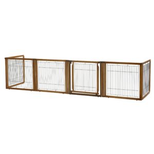 Convertible Elite Pet Gate/Crate 6 Panel 35.8" H