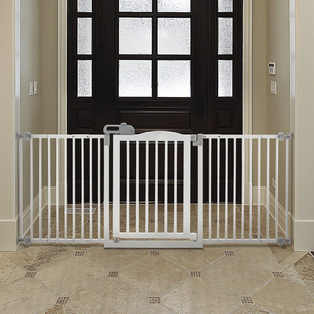 Super Wide Doggy Gates One Touch Pet Gate by Richell USA Inc