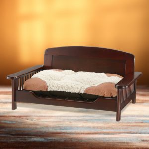 Elegant Wooden Pet Bed