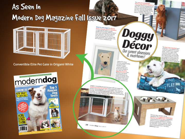 As Seen In Modern Dog Magazine - Richell USA Pet Gates