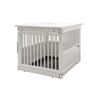 white puppy crate