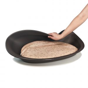 Foldable plastic dog bed
