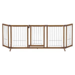 brown Pet gate for dogs