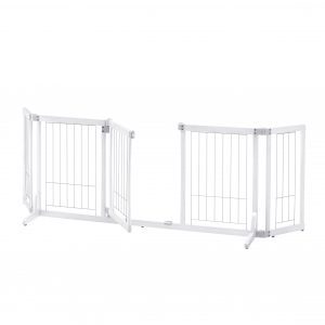 White Pet Gate with Door open