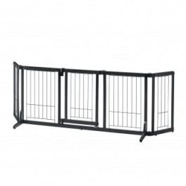 Wide pet gate fully assembled