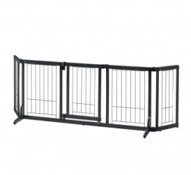 Wide pet gate fully assembled