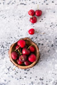 small bowl of cherries