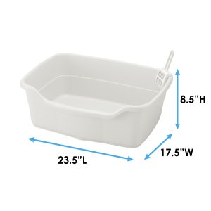 wide cat litter box