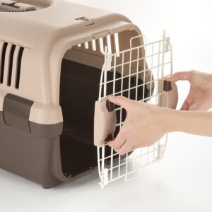 fasten doggie door to crate
