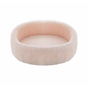 light pink cat bed