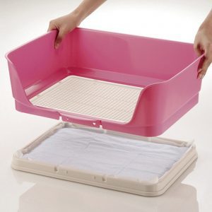 how to change potty pad from potty tray