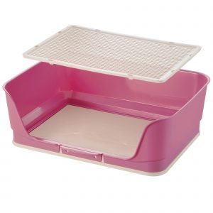 plastic grate over potty pad