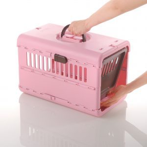 how to remove the back of plastic dog carrier