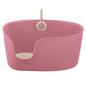 extra large pink cat litter box