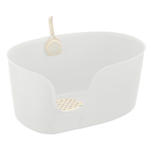extra large white litter box for cat