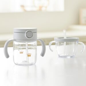Push Flow Training & On-the-Go Sippy Cup 6.7 oz Crown Set